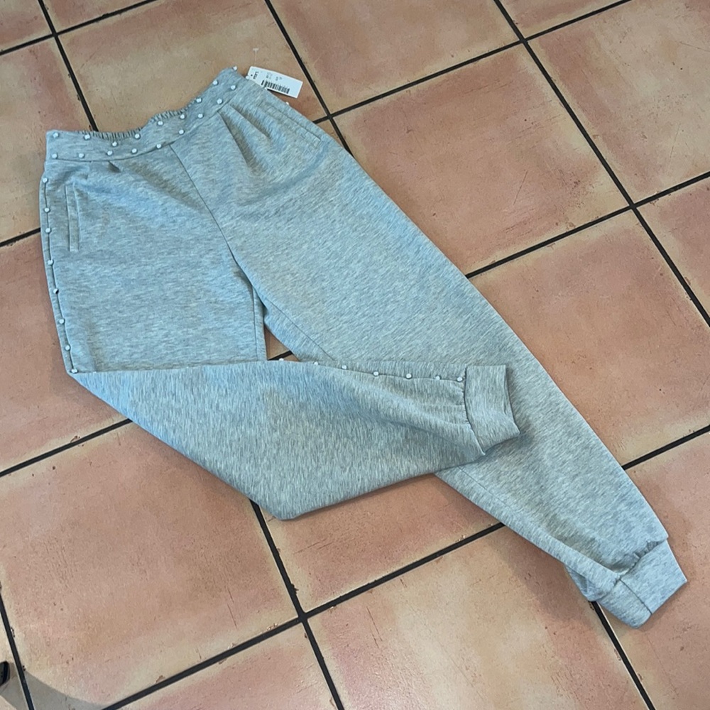 Why Dress NWT Lightweight sweats with metal silver details.